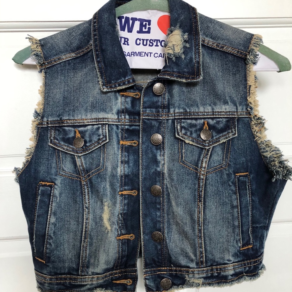 Zara blue Jean vest